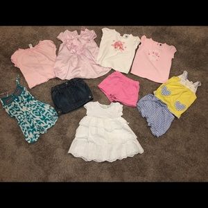 10 peice 18m Summer Lot. Lucky brand, Baby Gap....